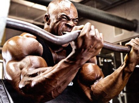 Згинання рук на лаві Скотта у бодібілдингу