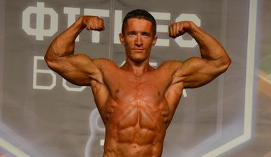 Бодибілдер Денис Гриценко на Чемпіонаті України 2012 IFBB. Фото